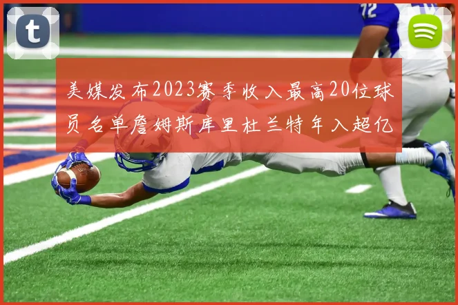 美媒发布2023赛季收入最高20位球员名单詹姆斯库里杜兰特年入超亿